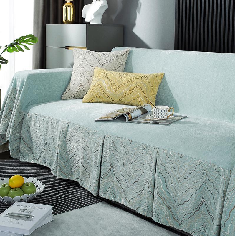 Sofa Cover Chenille Four Seasons Universal Full Bag Pad Sofa Cover Towel Affordable Luxury Style Anti-Scratching Sofa Cover Cloth