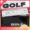 BGA1 Golf 3 4 MK3 MK4 2026 Hot For VW VOLKSWAGEN VW 3D ABS Chrome Black Logo GOLF Emblem Letters Sticker Car Rear Trunk Badge For Vol