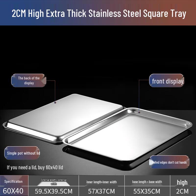 Extra Deep Stainless Steel Gastronorm Food Pan