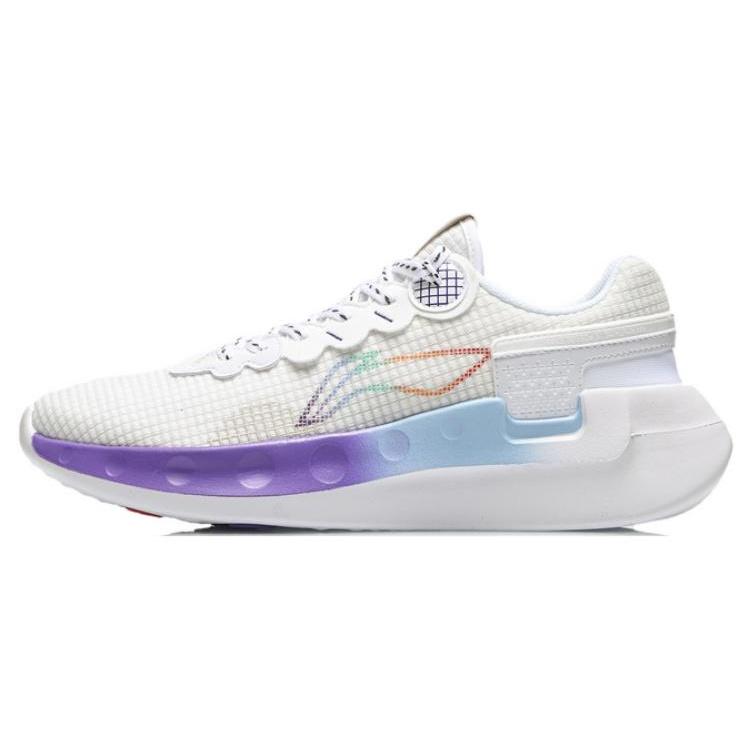 Li-Ning Happy Marathon Running Shoes White Purple Men s ARHT041-1 EU 40⅓