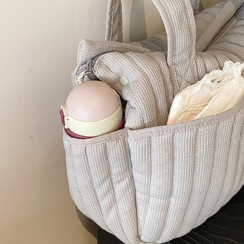 Portable Mom Storage Bag for Strollers Hand Carrying Travel Case Pouch or Hospital Use with Spacious Compartments