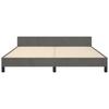 vidaXL Bettgestell ohne Matratze Dunkelgrau 180x200 cm Samt