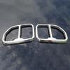 Stainless Steel Exhaust Pipe Cover for 18-21 BMW X3 - Bright Silver Tailpipe Frame Accessory