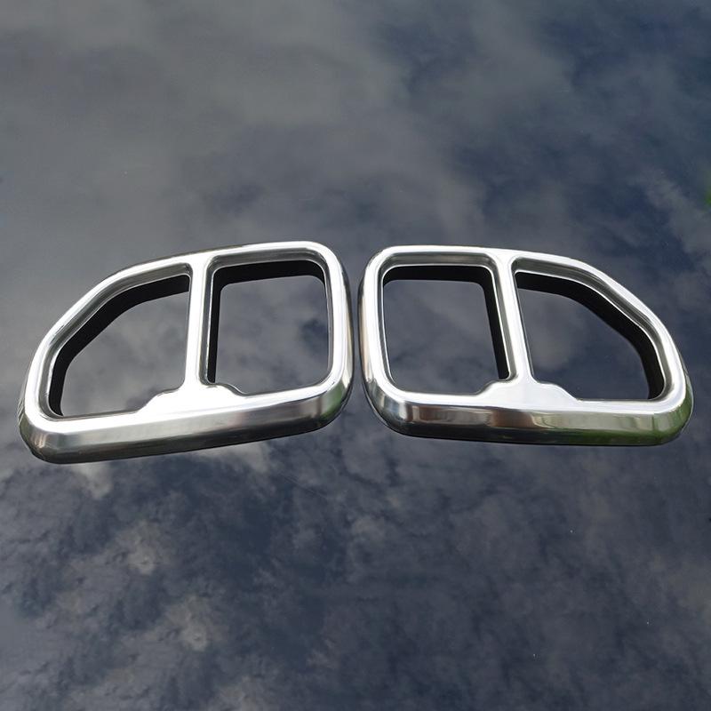 Stainless Steel Exhaust Pipe Cover for 18-21 BMW X3 - Bright Silver Tailpipe Frame Accessory