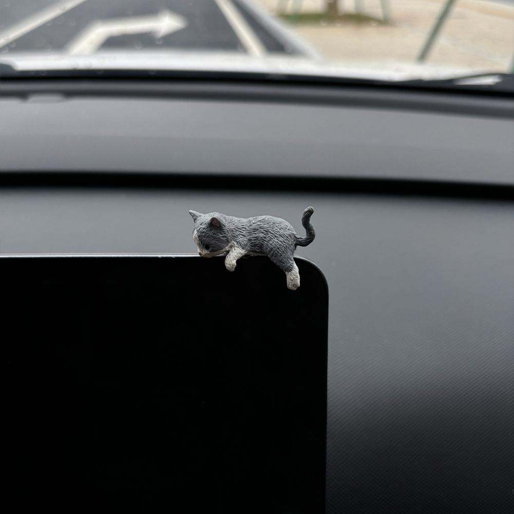 Cute Cat Car Screen Ornaments Multi-Purpose Car Central Control Decor Doll Auto Cartoon Decoration Doll for Car Desktop Decor