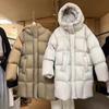 2024 Winter New Thickened Hooded Women's Down Jacket White Duck Down Puff Bread Clothing Warm Jacket