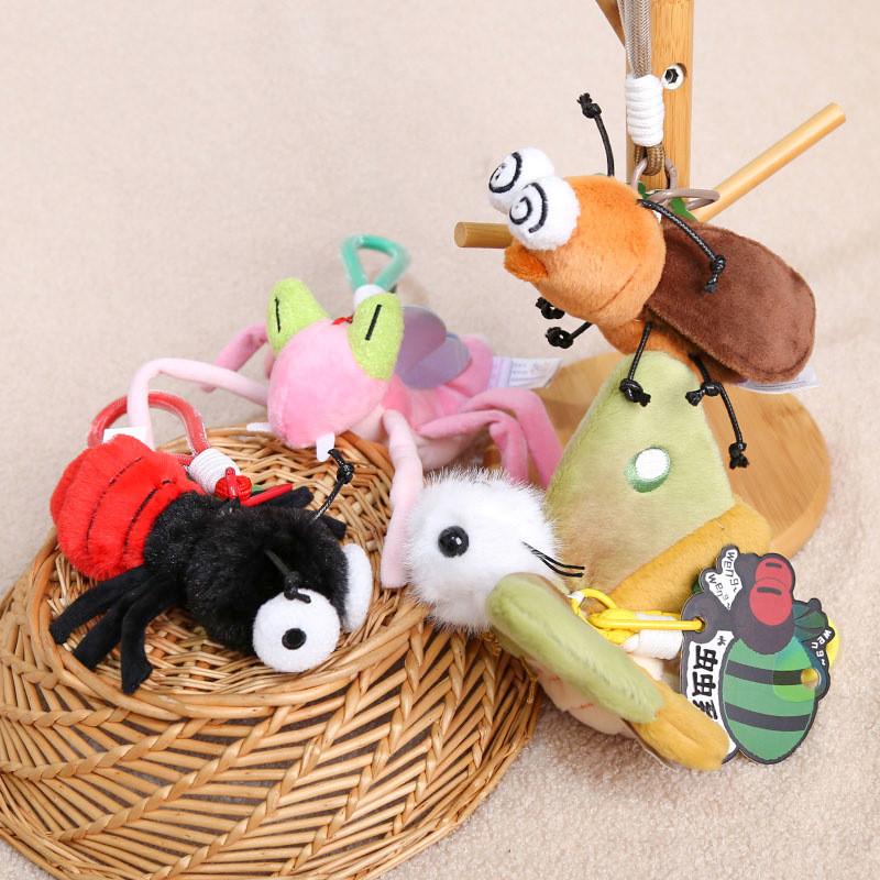 Spider Ant Mantis Plush Toy Keychain With Pp Cotton Filling For Kids And Collectors