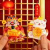 2Pcs God of Wealth Refrigerator Magnet Rotatable Home Office Kitchen Fortune Cat Magnetic Whiteboard Locker Fridge