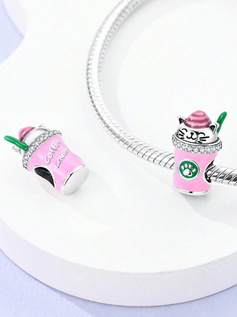 Coffee Beans Coffee Machine Beads Charm Copper Plated Fit Charms Copperoriginal Bracelet For Jewelry Making Diy Charm