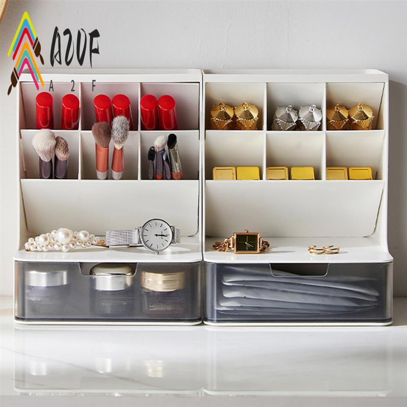A20F-6 +1 Drawer Desktop Storage Box Pencil Makeup Storage Box School Office Supplies Stationery
