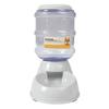 Automatic Pet Feeder Large Capacity Feeding Bowl Detachable Non Slip for Dog 3.8L For Food Gray