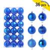 24/36Pcs 3/4cm Christmas Balls Decoration Christmas Tree Ornaments Xmas Hanging Pendants Home Party Navidad Decor New Year Gifts