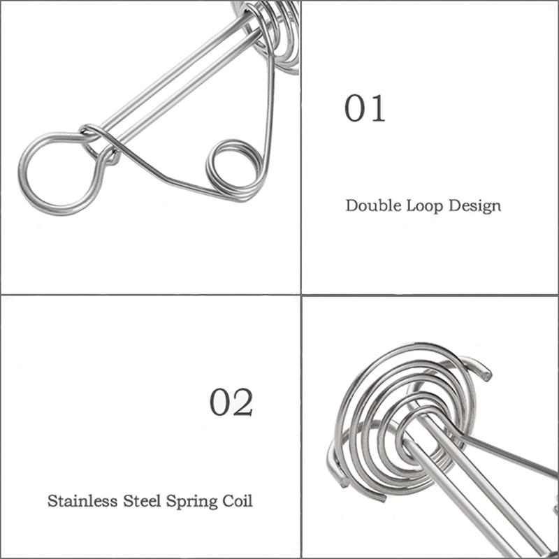 5Pcs izable Fit Plank Spiral Shaped Spring Octopus Deck Peg with Carabiner Hook Wind Rope Buckles Tent Stakes Hook Board Peg