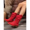 2025 Fall/Winter New Arrival Women's Versatile Martin Boots 5 Fashionable Suede Martin Boots