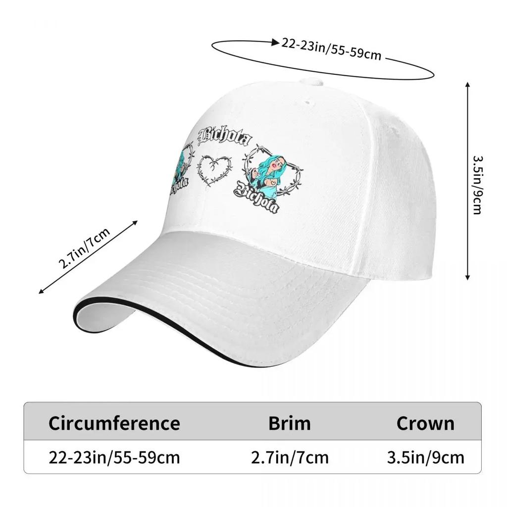 Music Karol G Bichota Baseball Cap Hip Hop Hip Hop Reggaeton Music Sandwich Hats for Unisex Women Adjustable Dad Hat Outdoor