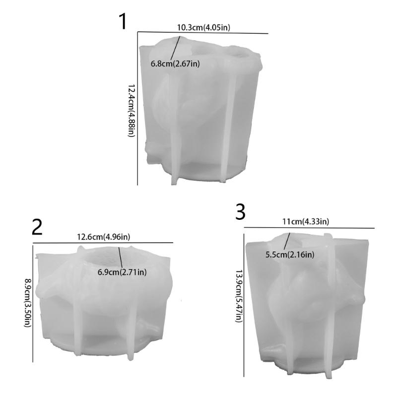 Silicone Craft Mold For Candle Soap Chocolates Making Epoxy Resin Casting with 3D Duck Shape Easy Releases Design