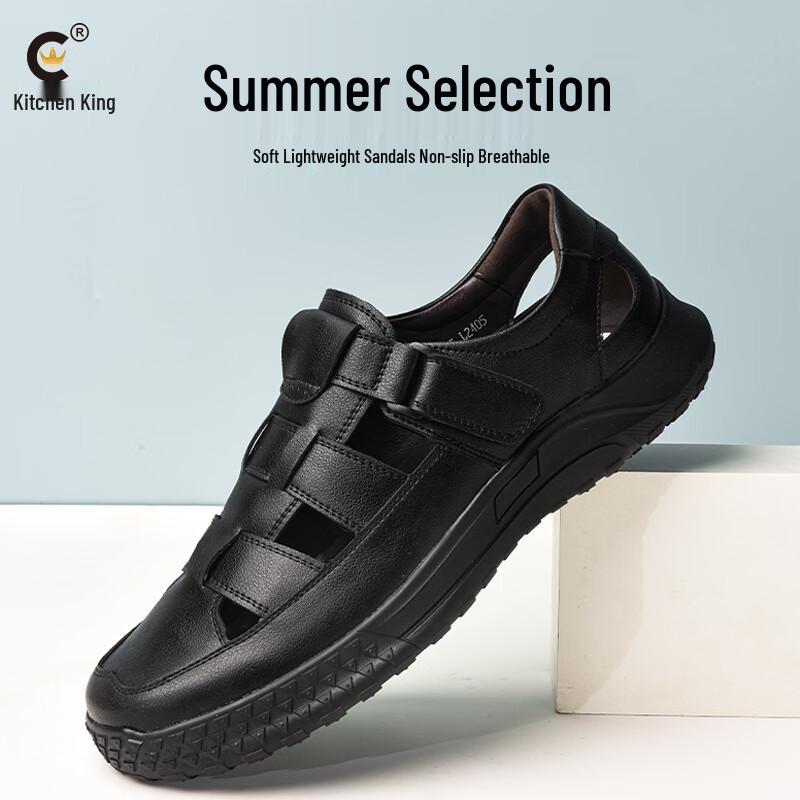 Men s Non-Slip Breathable Chef Sandals 38