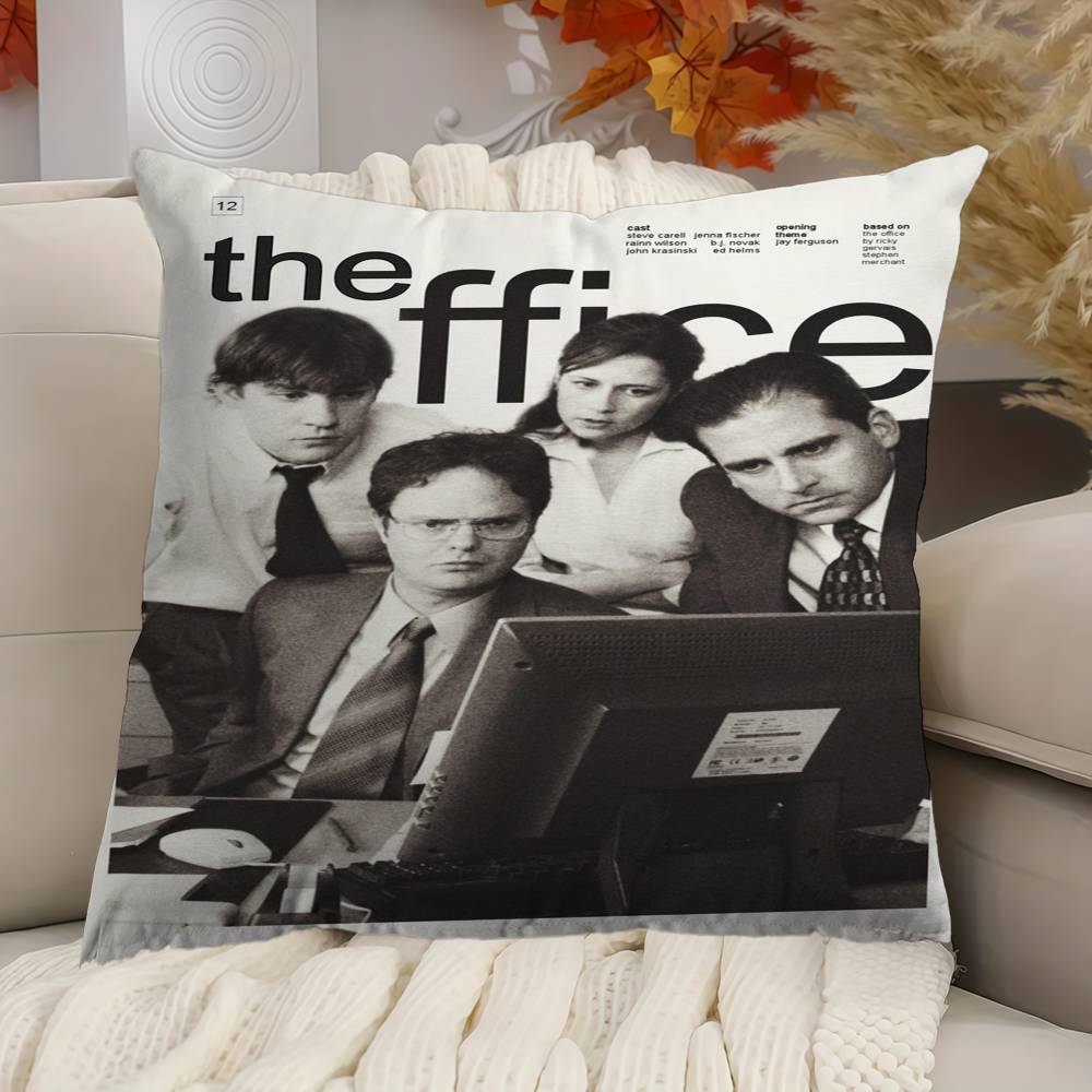 Vintage Movie Poster Tv Film The Office Office Cushion Pillowcase Car Cushion Cover45X45Cm Lumbar Pillowcase Sofa Pillowcover