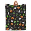 Halloween-Kürbisse und Geister Hexenparty Decken Fleece-Kuscheldecke Überwürfe für Sofa Bettwäsche Überwürfe Tagesdecke Steppdecke