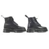 Excellent Dr.Martens Short Boots RIKARD POLISHED SMOOTH 8I 8-hole Black Leather Used