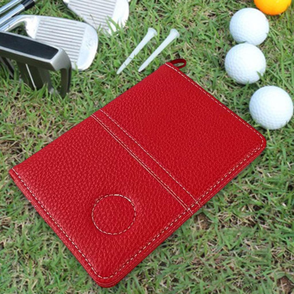 Golf Scorecard Holder Yardage Book Cover Outdoor,Waterproof,PU Leather,Score Protector