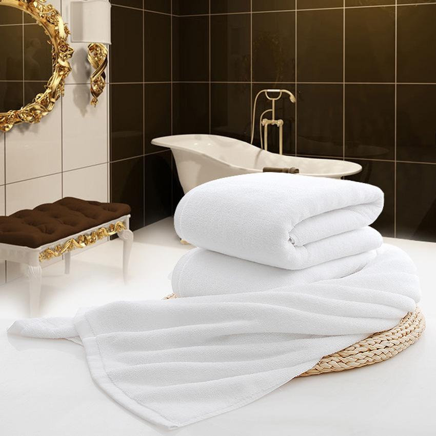 Weiß Großes Badetuch Duschtuch Baumwolle Dicke Handtücher Home Badezimmer Hotel Erwachsene Kinder Badhanddoek Toalha de banho Serviette de bain
