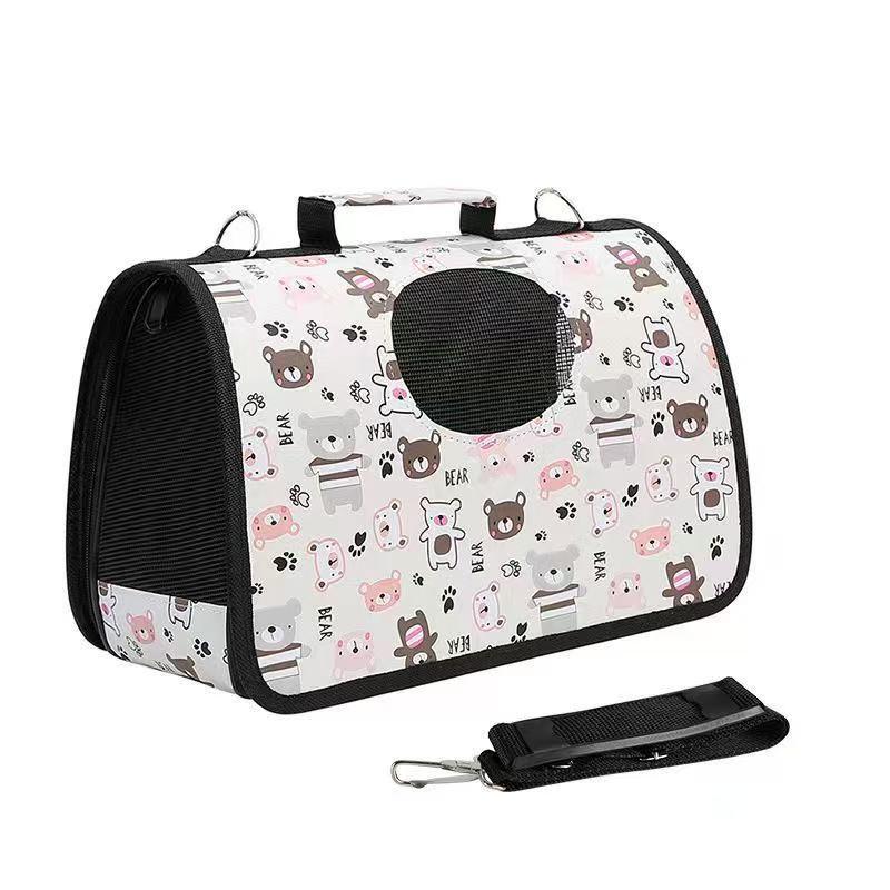 Multi-Color Portable Cat Backpack - Breathable, Foldable, Large Space, Single Shoulder Design for Travel