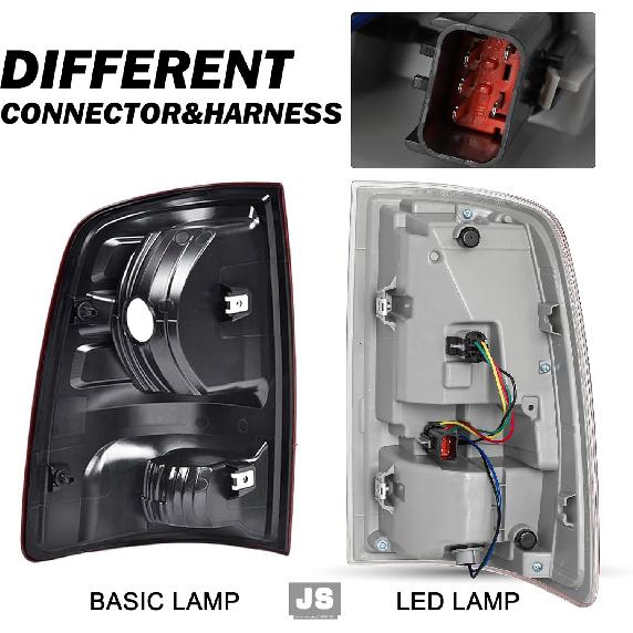 JSBOYAT LED Tail Lights Assembly Compatible With 2013-2018 Dodge Ram 1500/2014-2018 Dodge Ram 2500 3500, Left Driver Side
