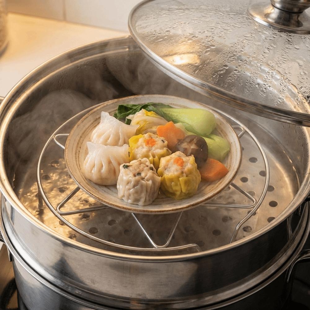 1/2PCS Heat-Resistant Egg Cooking Rack Efficient Pot Steaming Stand  Breakfast Making