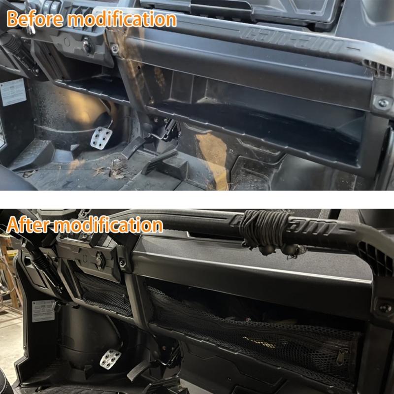 2pcs Storage Net Replace 715003129 for Defender Storage Cargo Net Multi Compartment Organizing Net Easy Access