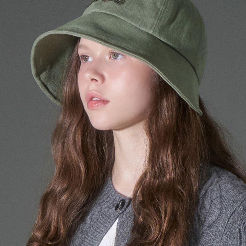 WHITE SANDS Cotton Volume Embroidered Bonnet Hat Leica (5 colors)