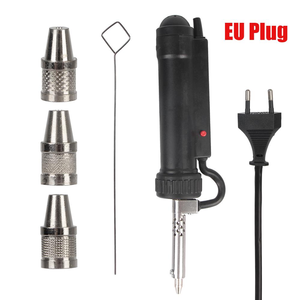 Tin Sucker Vacuum with 3 Suction Nozzle EU/US Plug Soldering Remove Pump Electric Solder ADT03 New Desoldering Machine