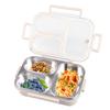 Portable Lunch Box Stainless Steel 3 Compartment Lunch Box Office Worker Students Sealed Bento Microwae Heating Food Container