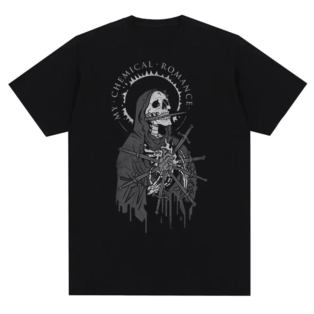 2026 My Chemical RoUnisexce Mcr Band Unisex Women Cotton TShirt Printed T Shirt Casual Short Sleeve Tshirt Streetwear Trend Tee Tops