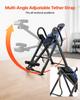 Inversion Table, 136 kg Capacity Heavy Duty Back Inverter Stretcher, Inverted Table with Dual-Roller Locking, Decompression Tables for Shoulders,