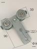 Curtain Slide Rail Wheel Pulley for Car Modification
