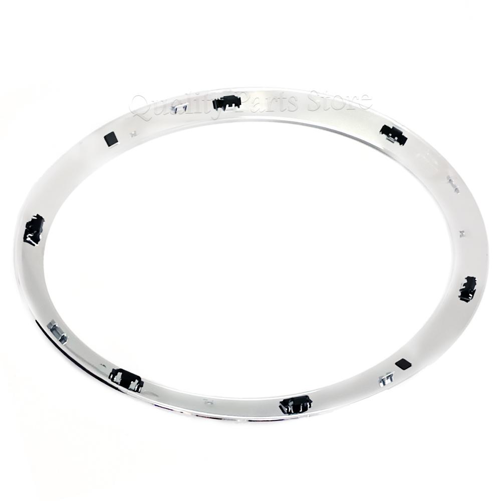 NEU Für Cooper F55 F56 F57 2014-2021 Hochglanz Schwarz/Silberbeschichtet Scheinwerferring Blende Zierleiste Abdeckung 51137300631 51137300632