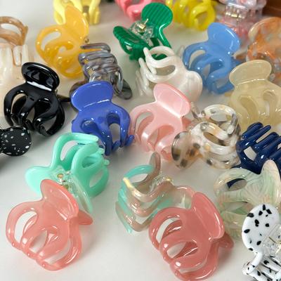 Retro Acetat Haarspangen Süße Kleine Haarnadeln Krabbenklemme Haarspangen für Damen Mädchen Trendige Pferdeschwanzhalter Party-Accessoire