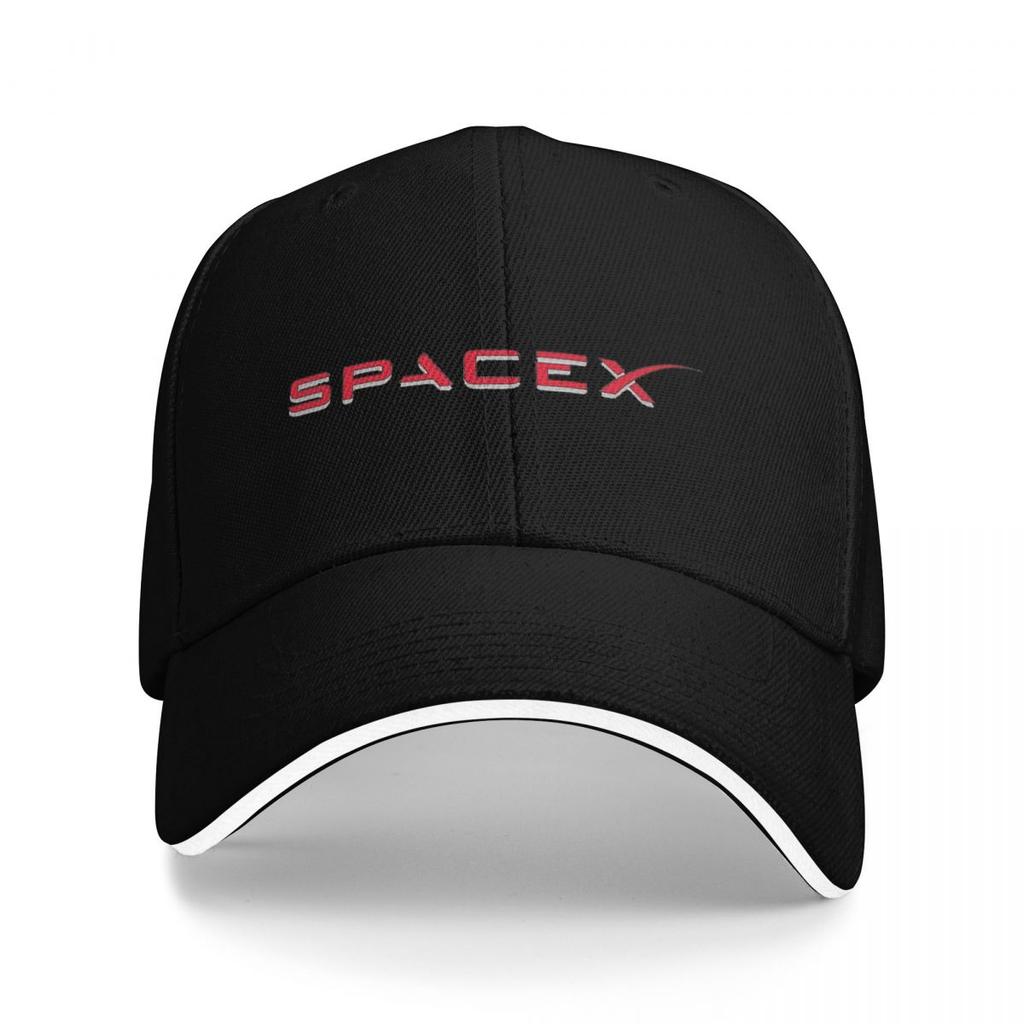 Spacex Spacex Logotyp Basebollkepsar Snapback Basebollhattar Andningsbar Avslappnad Keps Utomhus Unisex