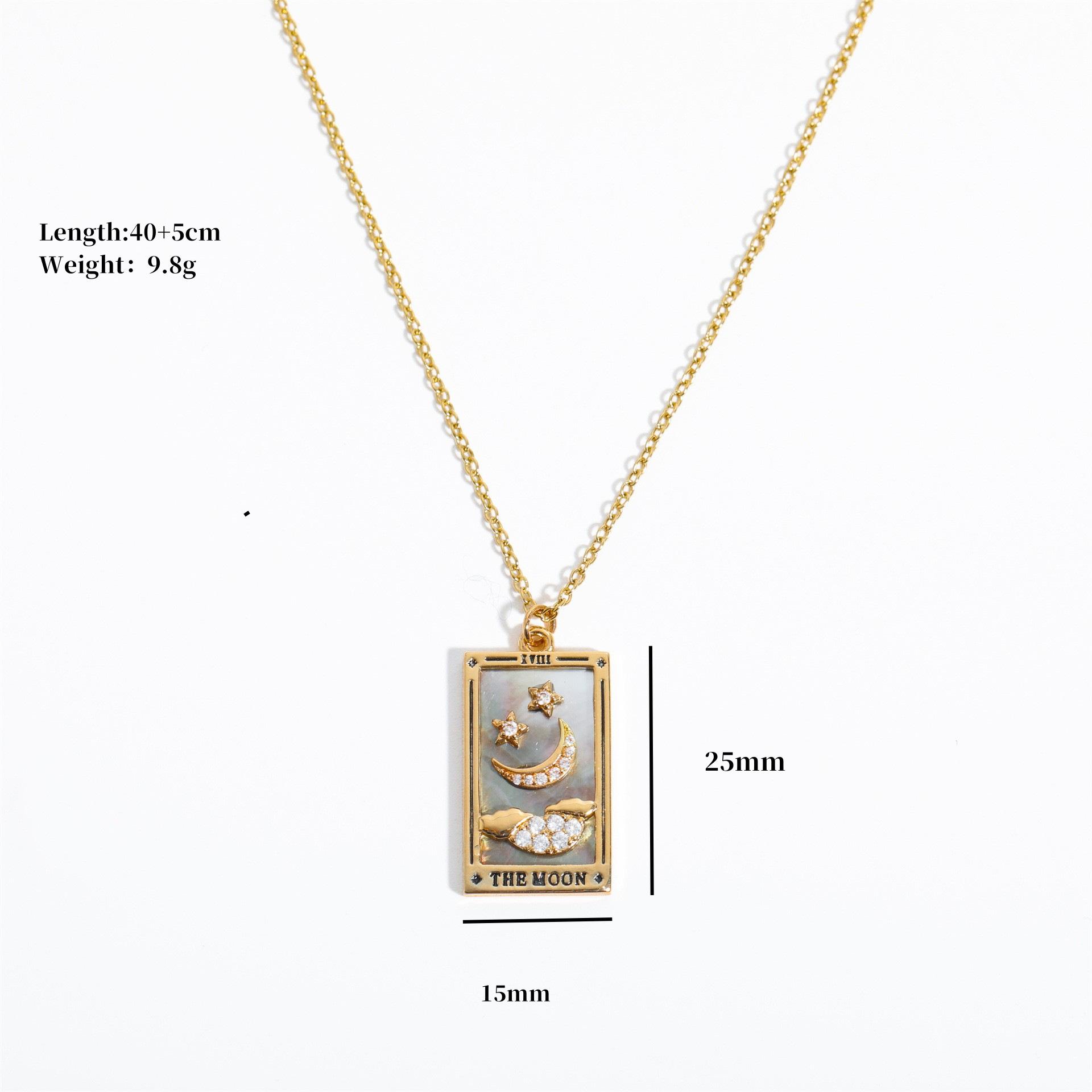 

Женские украшения Ремешки Таро Квадратное ожерелье Женские украшения Ins Дамы