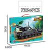 WW2 Military Cartoon Tank Monster Germany Karl Gerat Railway Gun P1000 Soviet KV 44 Model Building Blocks Bricks Toys Kids Gifts