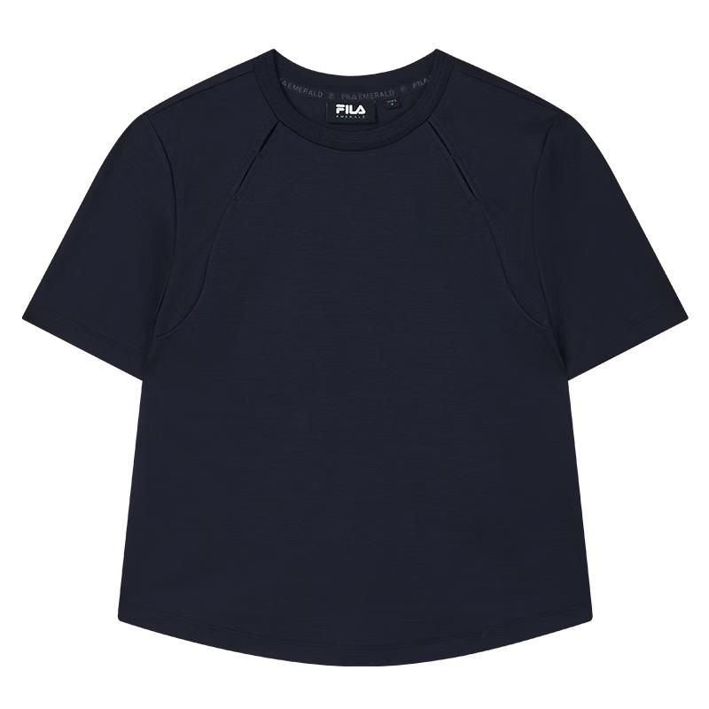 

FILA Emerald Women s Knitted Short Sleeve T-Shirt M