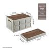 Huilingyang Outdoor Camping Storage Box with Wooden Lid