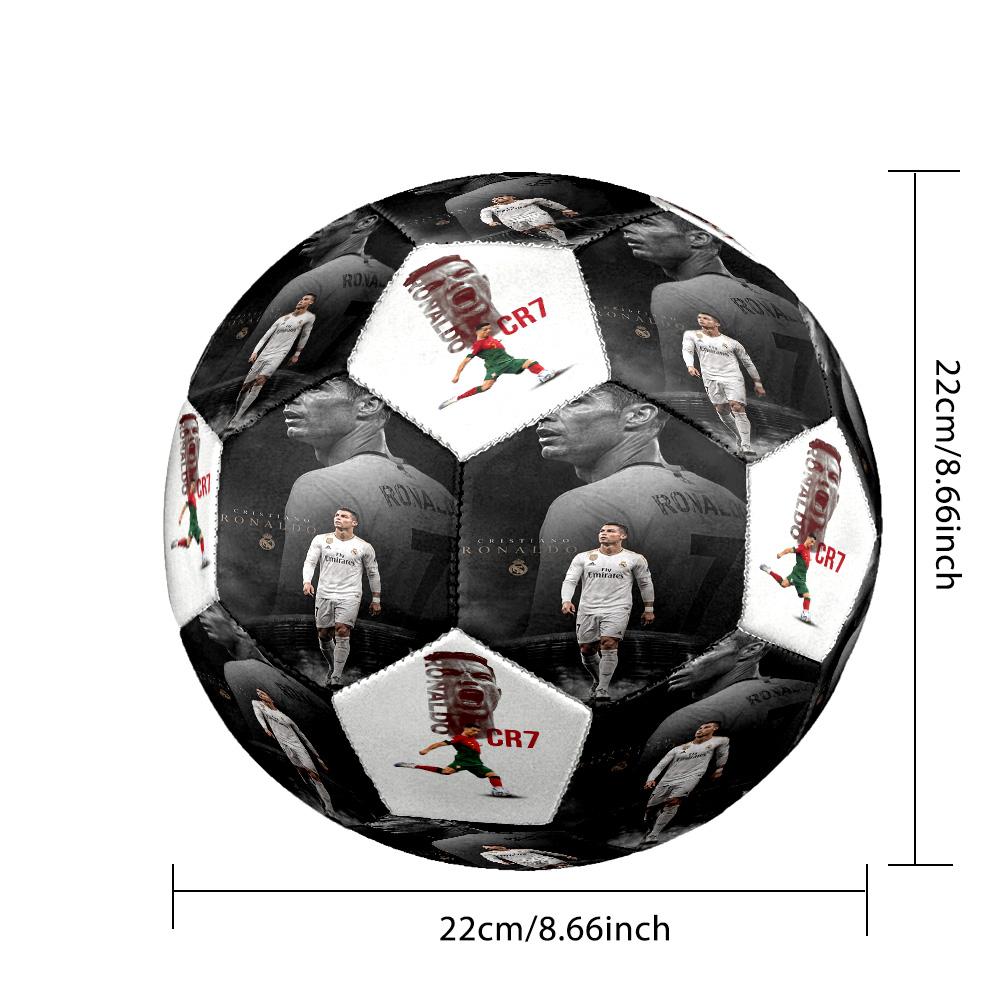 Abilità Acrobatica di Ronaldo Pallone da Calcio Taglia 5 Calcio Cucito a Macchina Allenamento e Partite Indoor/Outdoor Regalo Unico per gli Amanti del Calcio