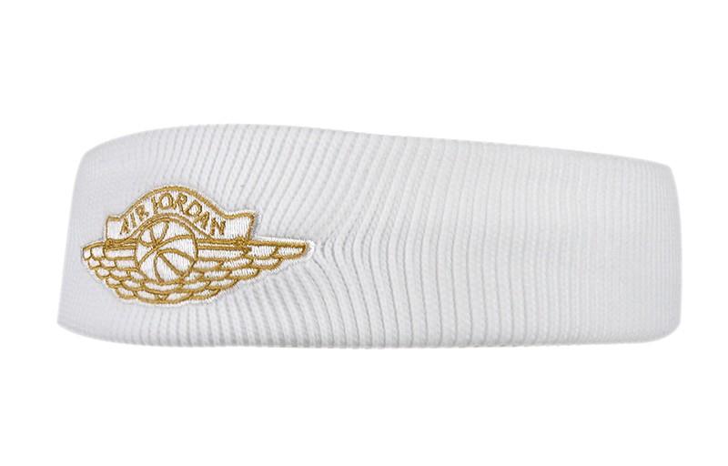 Jordan Hair Bands Unisex White/Metal Gold CK9955-109