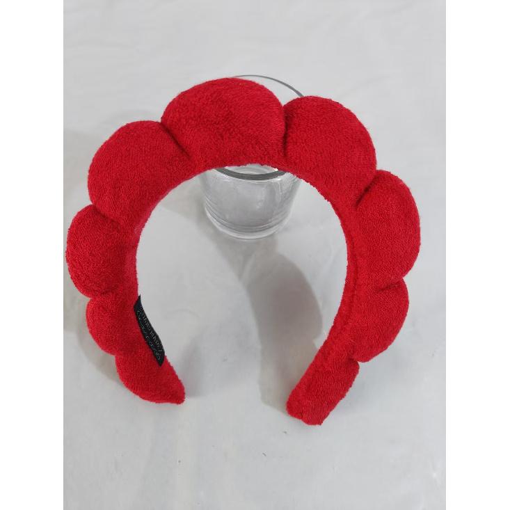 Women's Cloud Spa Headband, Soft Terry Cloth Hairband for Face Wash Makeup Workout