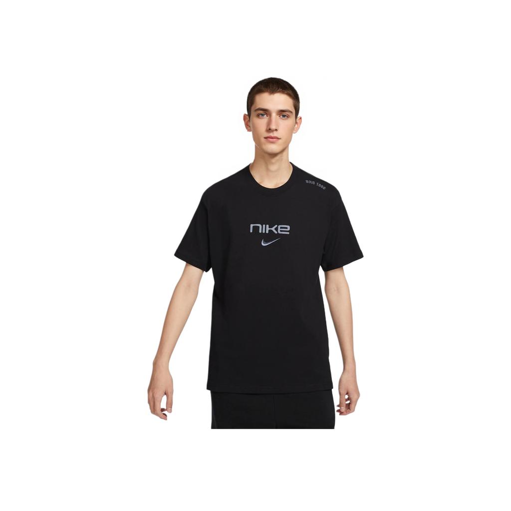 Nike Sportswear Letter Print Design Comfortable Pullover Short Sleeve T-Shirt Men T-Shirts Black FZ5416-010