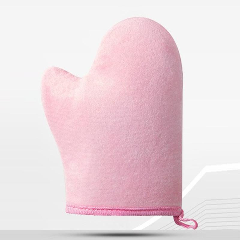 Rukavice na tělové mléko, samoopalovací rukavice, oboustranné, zabraňuje lepkavým rukou, aplikátor, rychleschnoucí flockovací rukavice, aplikátor na make-up
