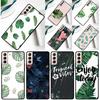 Monstera Leaves Palm Tree Flowers Phone Case For Samsung Galaxy S25 Ultra S9 S10 S20 FE S21 S22 S23 S24 Plus S24 Ultra Cover