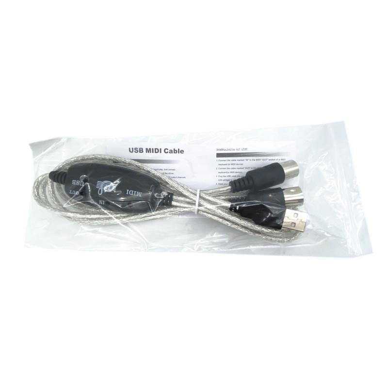 

USB to MIDI Cable for Electronic Instruments: Connect and Edit Your Organ, Piano, or Drum Sounds